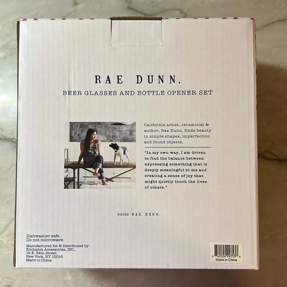 Rae Dunn Red USA Bottle Opener & 